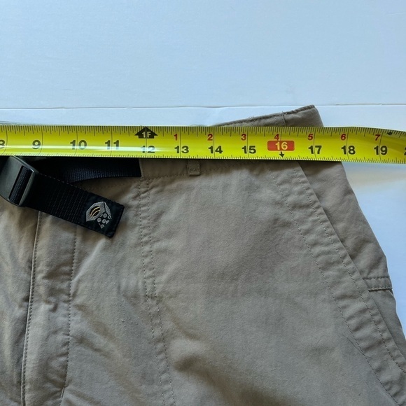 Mountain Hardwear Athletic Hiking Convertible Pants / Shorts Khaki Color Sz L - Picture 11 of 14